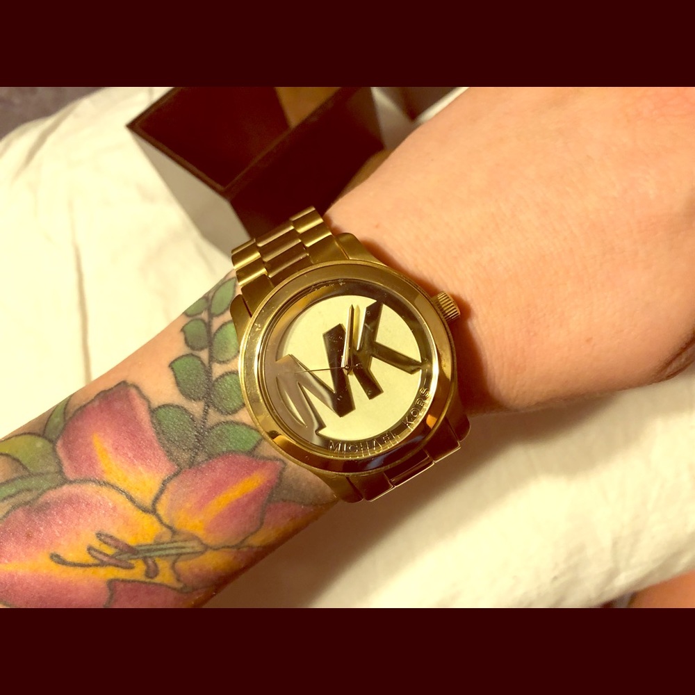 Gold Michael Kors watch